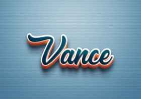 Cursive Name DP: Vance