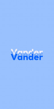 Name DP: Vander