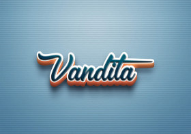 Cursive Name DP: Vandita
