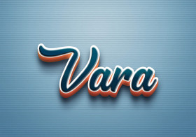 Cursive Name DP: Vara