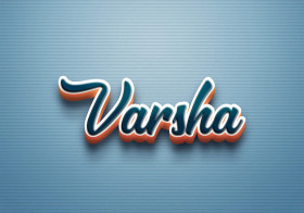 Cursive Name DP: Varsha