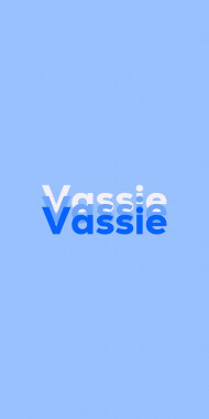 Name DP: Vassie