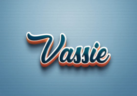 Cursive Name DP: Vassie