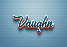 Cursive Name DP: Vaughn