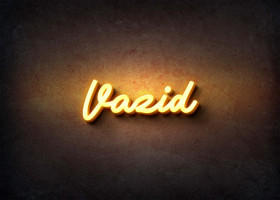 Glow Name Profile Picture for Vazid