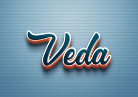 Cursive Name DP: Veda