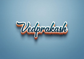 Cursive Name DP: Vedprakash