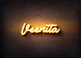 Glow Name Profile Picture for Veenita