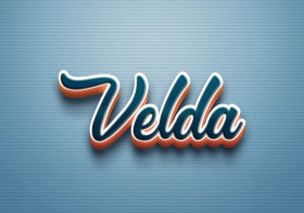 Cursive Name DP: Velda
