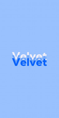 Name DP: Velvet