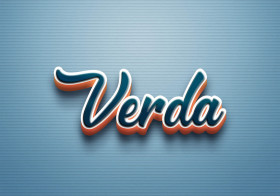Cursive Name DP: Verda