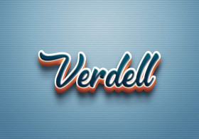 Cursive Name DP: Verdell