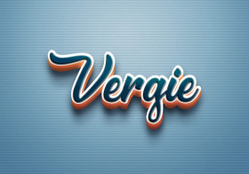 Cursive Name DP: Vergie