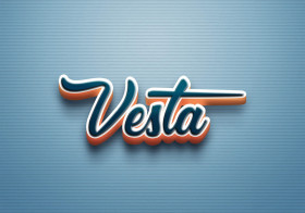 Cursive Name DP: Vesta