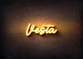 Glow Name Profile Picture for Vesta