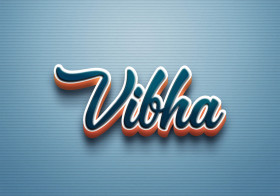 Cursive Name DP: Vibha