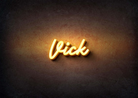 Glow Name Profile Picture for Vick