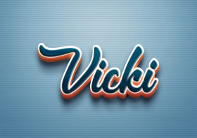 Cursive Name DP: Vicki