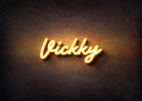 Glow Name Profile Picture for Vickky