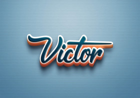 Cursive Name DP: Victor