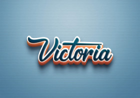 Cursive Name DP: Victoria