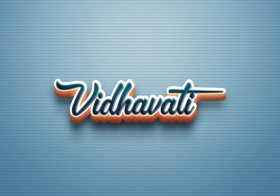 Cursive Name DP: Vidhavati
