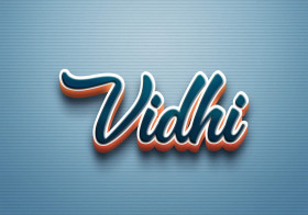 Cursive Name DP: Vidhi