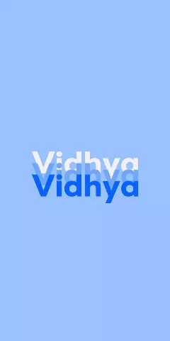Name DP: Vidhya