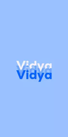 Name DP: Vidya