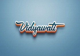 Cursive Name DP: Vidyawati
