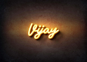 Glow Name Profile Picture for Vijay