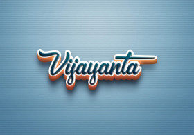 Cursive Name DP: Vijayanta