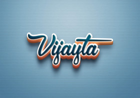 Cursive Name DP: Vijayta