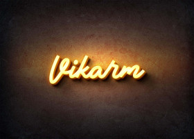 Glow Name Profile Picture for Vikarm