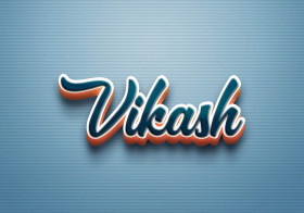 Cursive Name DP: Vikash