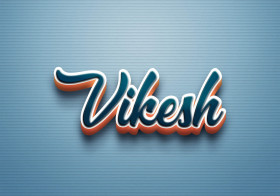 Cursive Name DP: Vikesh