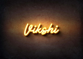 Glow Name Profile Picture for Vikshi