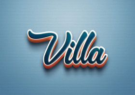 Cursive Name DP: Villa