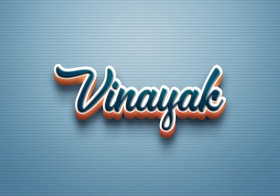 Cursive Name DP: Vinayak