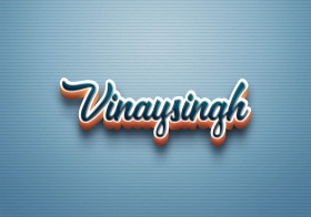 Cursive Name DP: Vinaysingh
