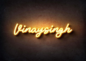 Glow Name Profile Picture for Vinaysingh
