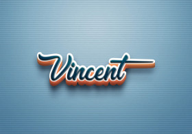 Cursive Name DP: Vincent