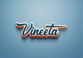 Cursive Name DP: Vineeta