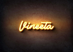 Glow Name Profile Picture for Vineeta