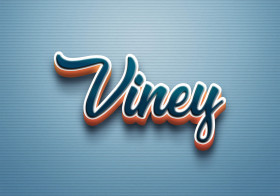 Cursive Name DP: Viney