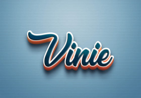 Cursive Name DP: Vinie