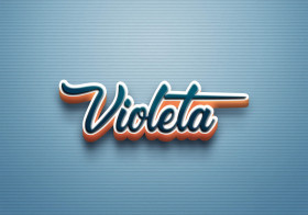 Cursive Name DP: Violeta