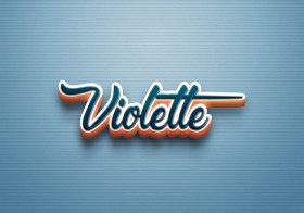 Cursive Name DP: Violette