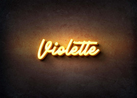 Glow Name Profile Picture for Violette