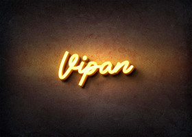 Glow Name Profile Picture for Vipan